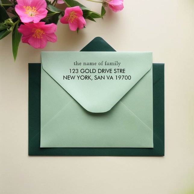 Carimbo Auto Entintado Custom Self Inking Stamp – Personalized Address St (Criador carregado)