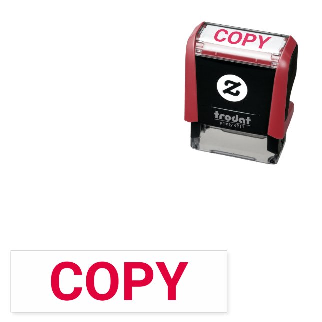Carimbo Auto Entintado Custom Text COPY Self-Inking Office Stamp (In Situ)