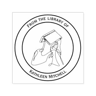 Carimbo Auto Entintado Da Biblioteca do Cartaz do Livro Senhora Dormente 