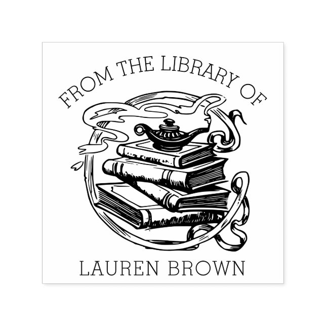 Carimbo Auto Entintado Da Biblioteca do ExLibris Este Livro Pertence (Design)