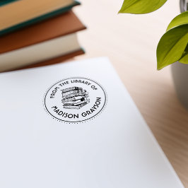 Carimbo Auto Entintado Da Biblioteca Personalizada