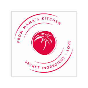 Carimbo Auto Entintado Da Cozinha Mama Secret Love Ingredient