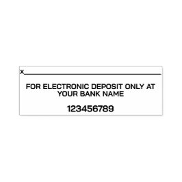 CARIMBO AUTO ENTINTADO DEPÓSITO ELETRÔNICO APENAS EMITIDO POR UM BANCO PE