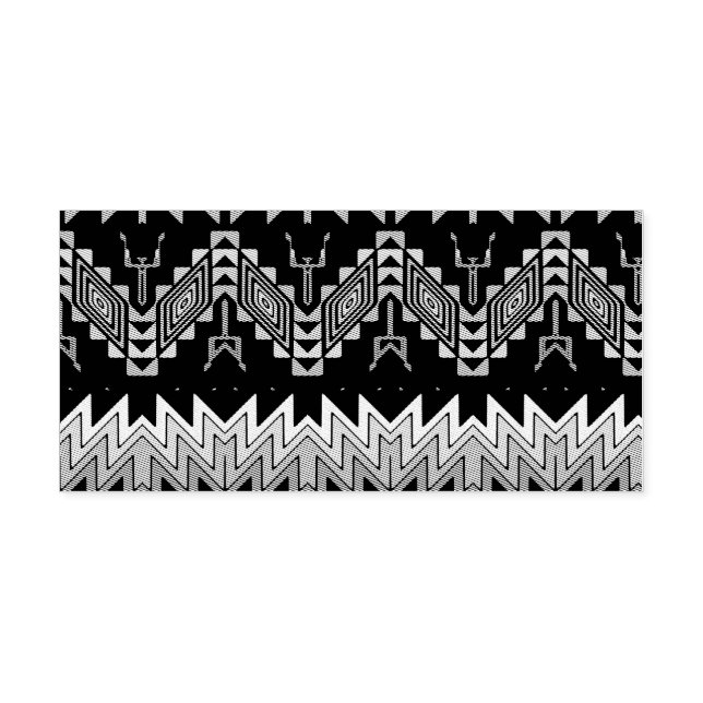 Carimbo Auto Entintado Design abstrato de design tribal (Design)