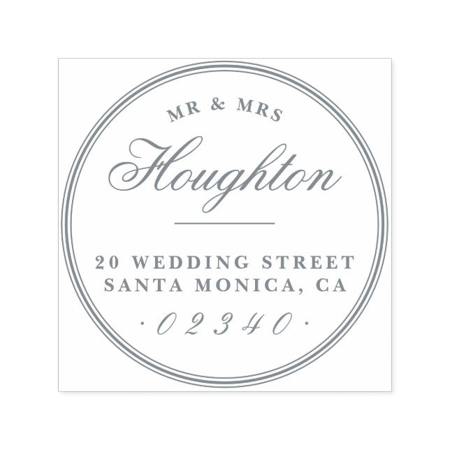 Carimbo Auto Entintado Design seu próprio endereço de devolução personali (Design)