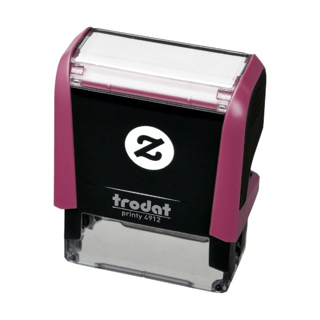 Carimbo Auto Entintado Design simples personalizado branco Adicionar Foto (Produto)