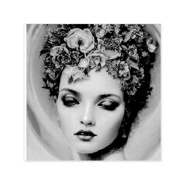 Carimbo Auto Entintado Deusa Flor (Design)