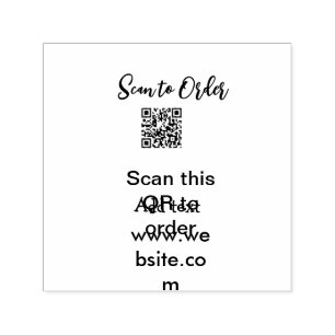 Carimbo Auto Entintado Digitalizar para fazer a varredura do código QR ad