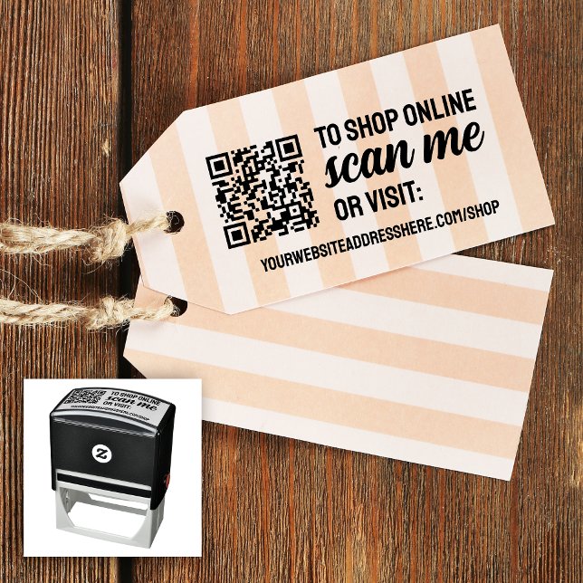 Carimbo Auto Entintado Digitalize-me Para Comprar Seu Código QR e Site (Criador carregado)
