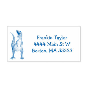 Carimbo Auto Entintado Dinossauro T-Rex Personalizado