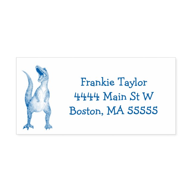 Carimbo Auto Entintado Dinossauro T-Rex Personalizado (Design)