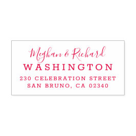 Carimbo Auto Entintado Direita Personalizada e Endereço de Devolução de C