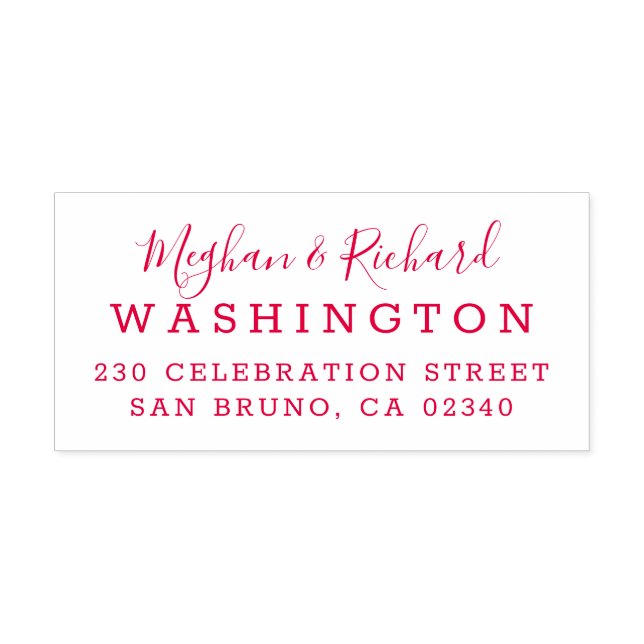 Carimbo Auto Entintado Direita Personalizada e Endereço de Devolução de C (Design)