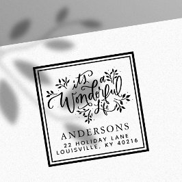 Carimbo Auto Entintado Discurso de Natal It's A Wonderful Life