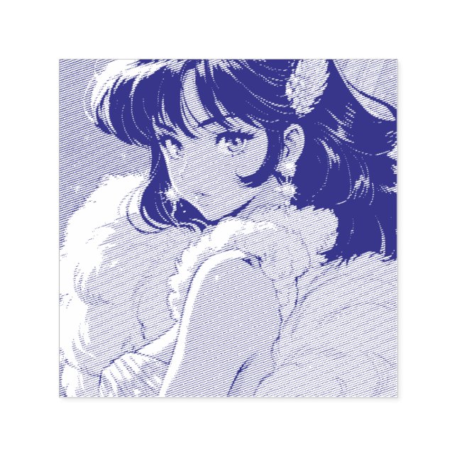 Carimbo Auto Entintado Diva do anime (Design)
