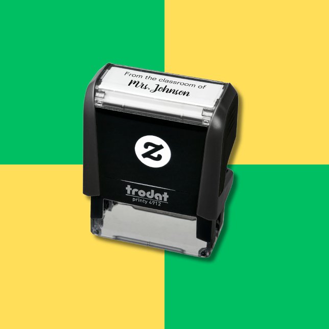 Carimbo Auto Entintado Do Modelo de Sala de Aula do Professor Nome (Criador carregado)
