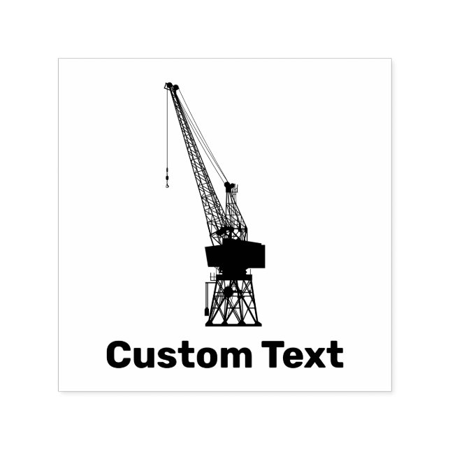 Carimbo Auto Entintado Dockyard Crane (Design)