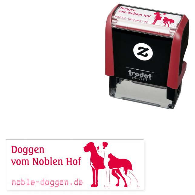 Carimbo Auto Entintado Doggen Stempelautomat mit Tintenkissen (In Situ)