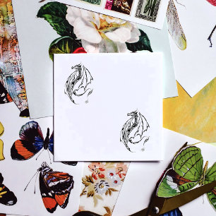 Carimbo Auto Entintado Dragão Tribal