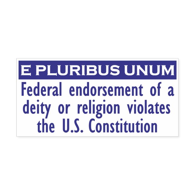 Carimbo Auto Entintado E PLURIBUS UNUM Stamp - Purple/XL (Design)