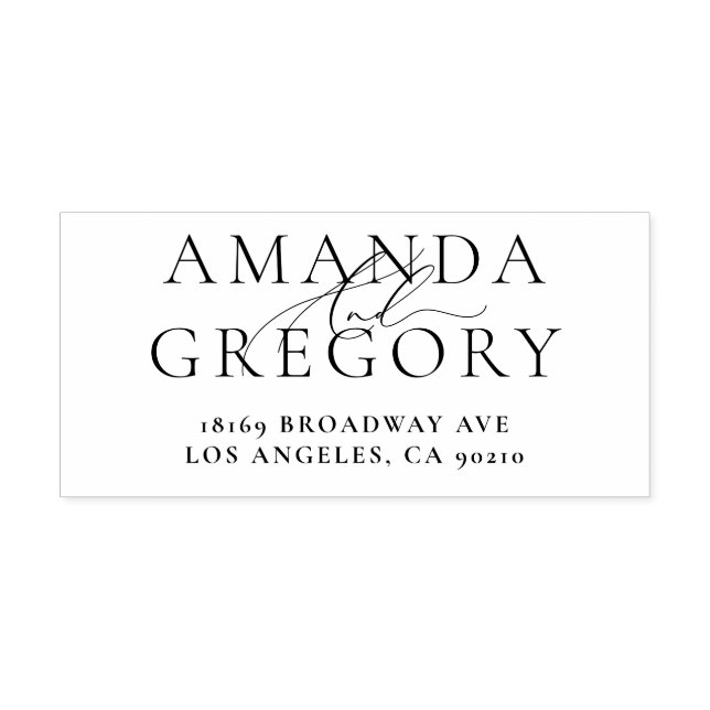 Carimbo Auto Entintado E Script De Nomes Elegantes De Borracha Autopicant (Design)