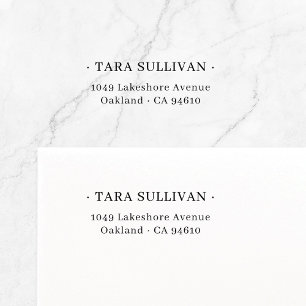 Carimbo Auto Entintado Elegância exótica. Tipografia mínima 07.