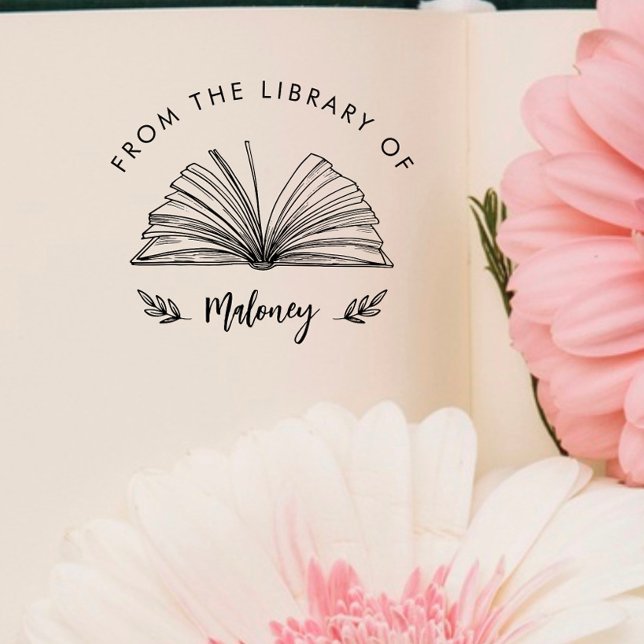 Carimbo Auto Entintado Elegant Classic Script From the Library Of Custom  (Criador carregado)