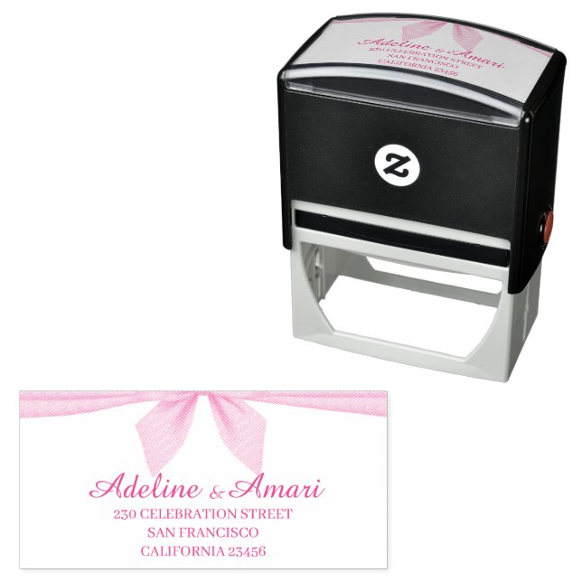 Carimbo Auto Entintado Elegant Floral Wedding Invitation (In Situ)