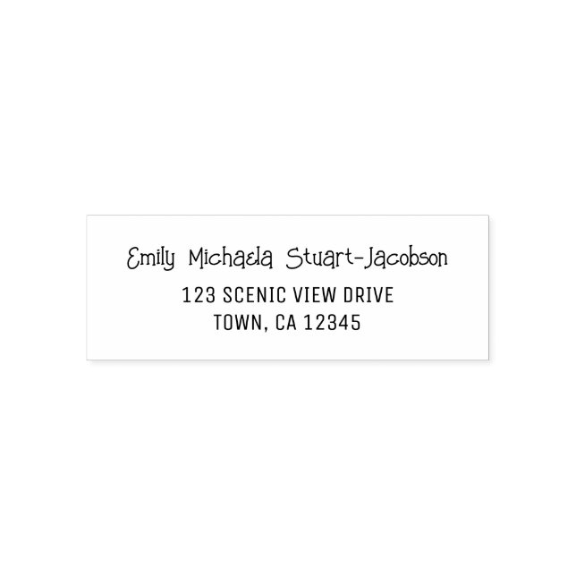 Carimbo Auto Entintado Elegant Modern Casual Contemporary Handwriting  (Design)