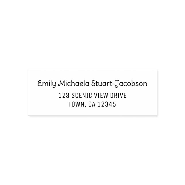 Carimbo Auto Entintado Elegant Modern Casual Contemporary Handwriting  (Design)