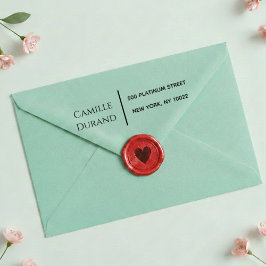 Carimbo Auto Entintado Elegant Modern Script Return Address 