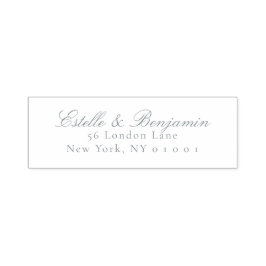 Carimbo Auto Entintado Elegant Script Return Address Wedding