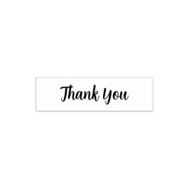 Carimbo Auto Entintado Elegant Script “Thank You” Rubber Stamp