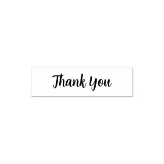 Carimbo Auto Entintado Elegant Script “Thank You” Rubber Stamp
