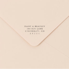 Carimbo Auto Entintado Elegant Simple Custom Wedding Return Address
