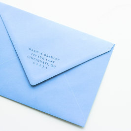 Carimbo Auto Entintado Elegant Simple Custom Wedding Return Address