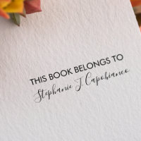 ELEGANTE CURSIVO ESTE LIVRO PERTENCE A ADICIONAR O