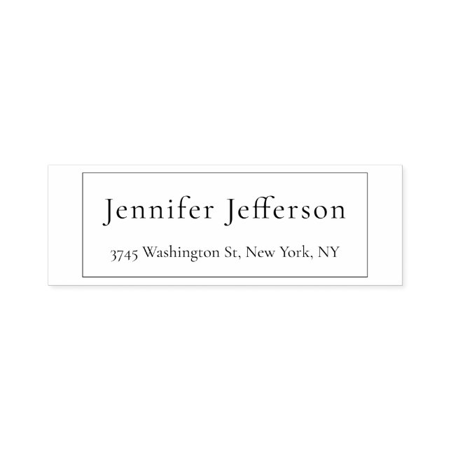 Carimbo Auto Entintado Elegante Moderno Plain Professional (Design)