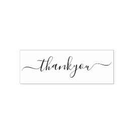 Carimbo Auto Entintado Elegante - Obrigado