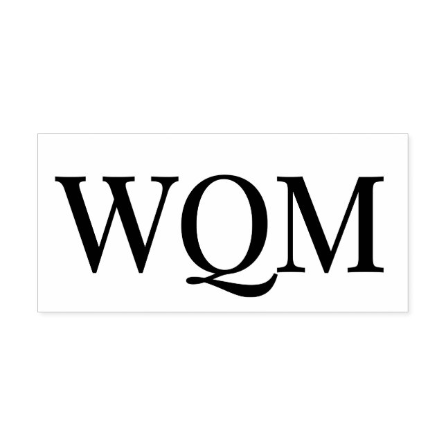 Carimbo Auto Entintado Elegante Simples 3 Monograma Inicial #92 (Design)