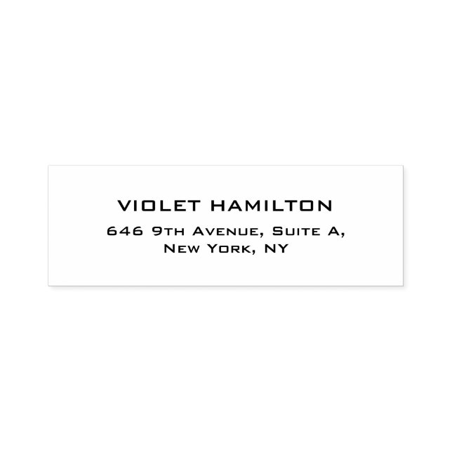 Carimbo Auto Entintado Elegante Simples Branco Profissional Moderno (Design)