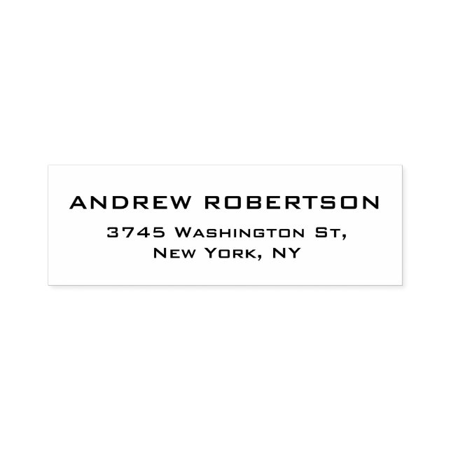 Carimbo Auto Entintado Elegante Simples Contemporâneo Único (Design)