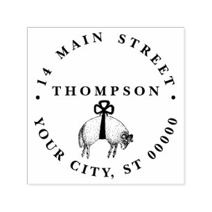 Carimbo Auto Entintado Emblem de repouso de ovelhas com velo heráldico