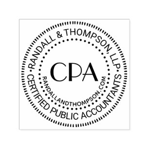 Carimbo Auto Entintado Empresa de Contador Público Certificado CPA Nome d
