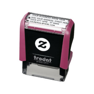 Carimbo Auto Entintado Empresa de endereço comercial personalizada Simple