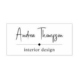 Carimbo Auto Entintado Empresa de Série de Script Casual Minimalista