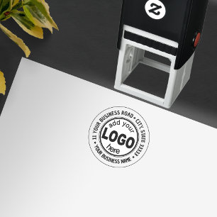 Carimbo Auto Entintado Empresa personalizada adicione sua estrela de logo