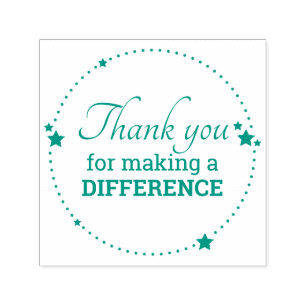 Carimbo Auto Entintado Encorajamento Obrigado Por Fazer A Diferença