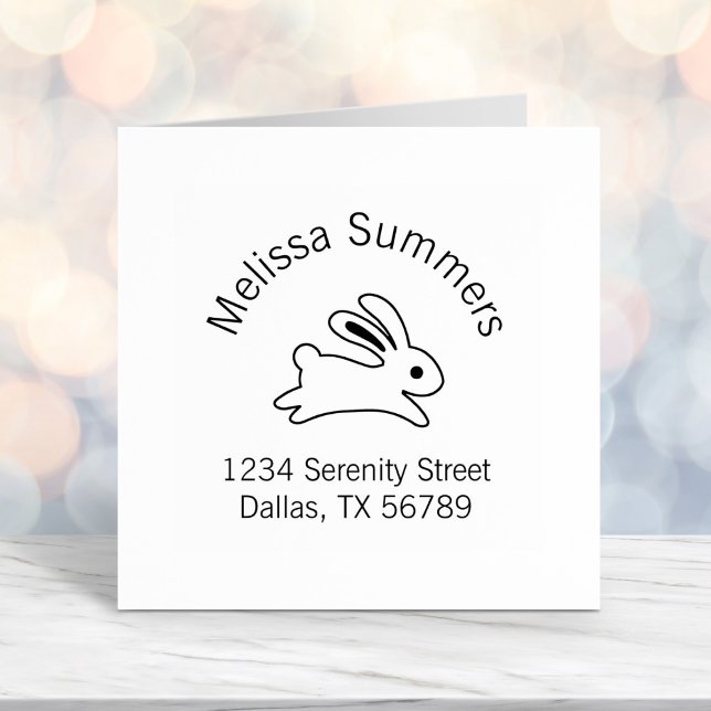 Carimbo Auto Entintado Endereço Coelho em Execução (Criador carregado)