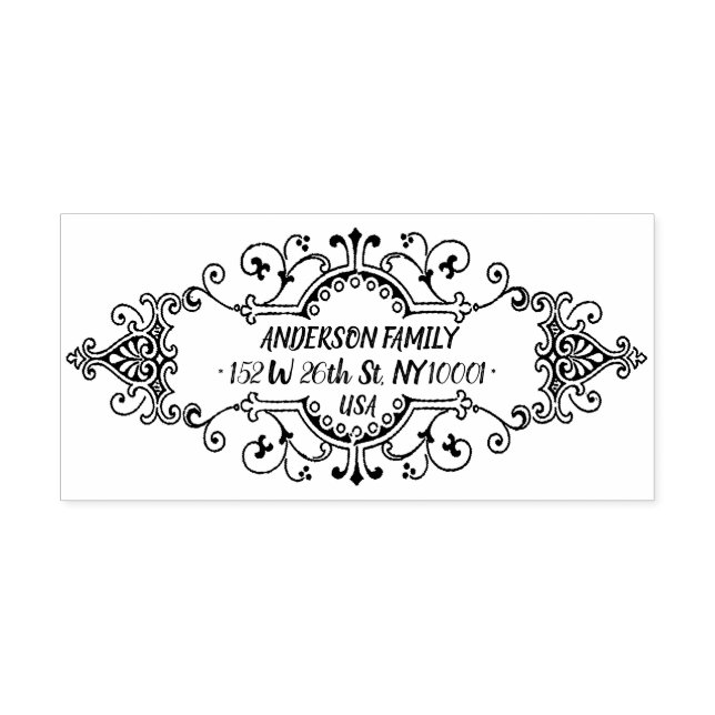 Carimbo Auto Entintado Endereço comercial e de devolução (Design)